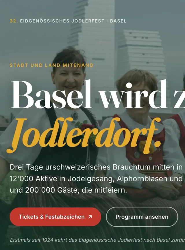 Basel wird zum Jodlerdorf
