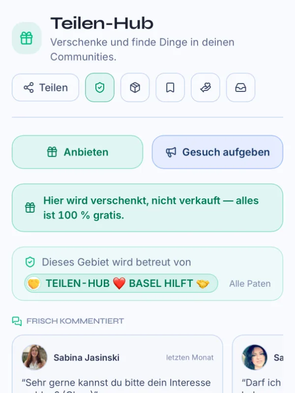 TEILEN-HUB
