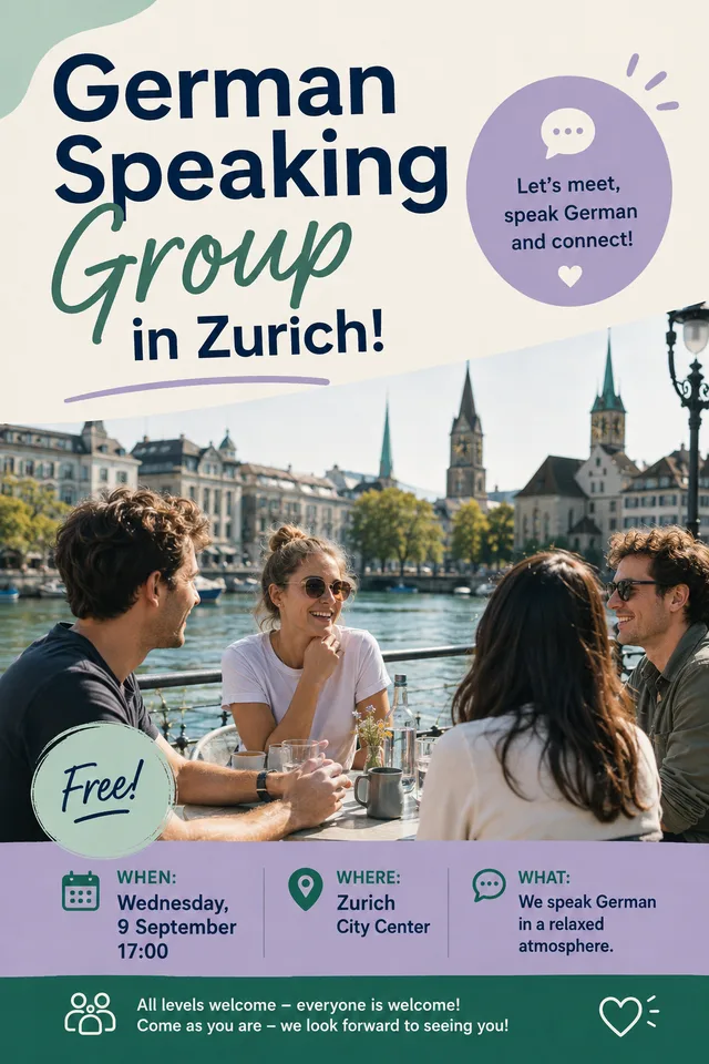 Sept. 9 - German Speaking in Zurich